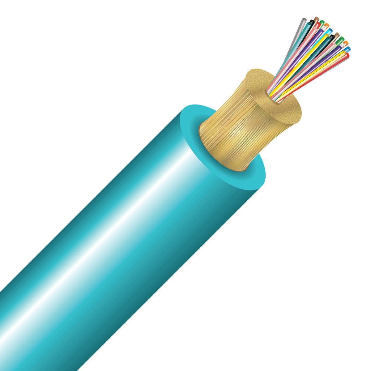 SSF™ 24 Strand Single Tube OM3 Plenum - 1000ft Spool